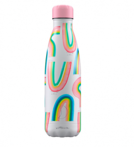 Chilly's Reusable Insulated Water Bottle 500ml Artist Series Rainbows Galore